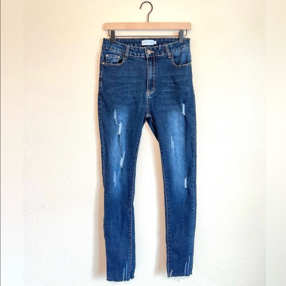 Petal and Pup Distressed Blue Denim Jeans Size 8